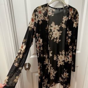 Sheer Alice Blue Cardigan